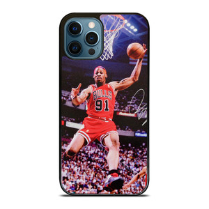 DENNIS RODMAN CHICAGO BULLS NBA iPhone 12 Pro Max Case Cover