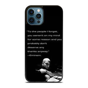 EMINEM RAPPER QUOTES 2 iPhone 12 Pro Max Case Cover
