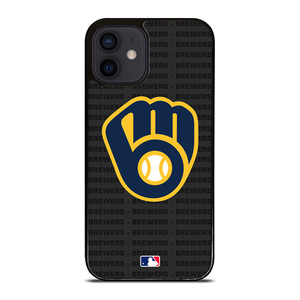 MILWAUKEE BREWERS BASEBALL BLACK iPhone 12 Mini Case Cover