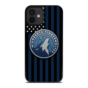 MINNESOTA TIMBERWOLVES NBA USA FLAG iPhone 12 Mini Case Cover MINNESOTA TIMBERWOLVES NBA USA FLAG iPhone 12 Mini Case Cover