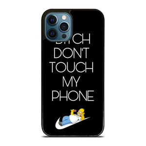 NIKE HOMER SIMPSON DONT TOUCH MY PHONE iPhone 12 Pro Max Case Cover