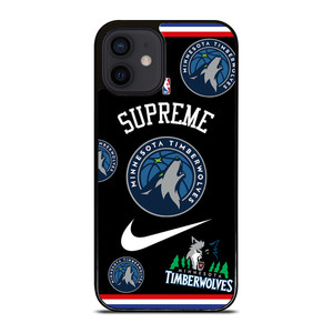 MINNESOTA TIMBERWOLVES NBA X SUPREME NIKE iPhone 12 Mini Case Cover MINNESOTA TIMBERWOLVES NBA X SUPREME NIKE iPhone 12 Mini Case Cover