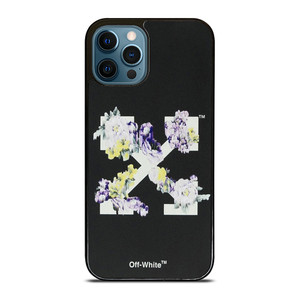 OFF WHITE FLORAL LOGO iPhone 12 Pro Max Case Cover