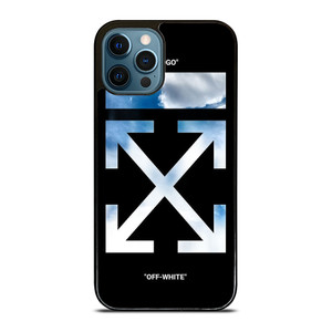 OFF WHITE SKY BLUE iPhone 12 Pro Max Case Cover OFF WHITE SKY BLUE iPhone 12 Pro Max Case Cover