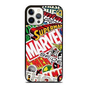 DC MARVEL SUPERHERO COLLAGE iPhone 12 Pro Case Cover