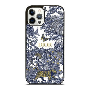 DIOR FLORAL BLUE iPhone 12 Pro Case Cover