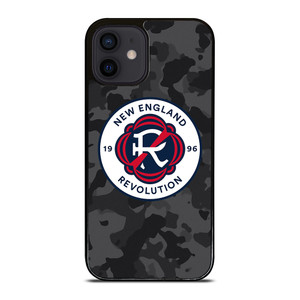NEW ENGLAND REVOLUTION MLS BLACK CAMO iPhone 12 Mini Case Cover