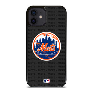 NEW YORK METS BASEBALL BLACK iPhone 12 Mini Case Cover