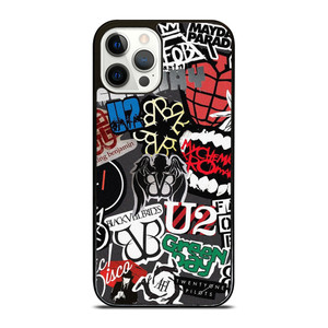 PUNK ROCK BAND COLLAGE iPhone 12 Pro Case Cover
