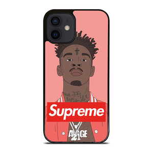 21 SAVAGE PINK SUPREME iPhone 12 Mini Case Cover