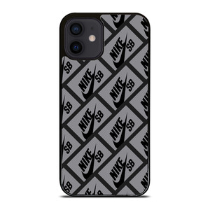 NIKE SB SKATEBOARD BOX PATTERN GREY iPhone 12 Mini Case Cover NIKE SB SKATEBOARD BOX PATTERN GREY iPhone 12 Mini Case Cover