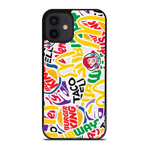 FAST FOOD BRAND STICKER BOMB iPhone 12 Mini Case Cover