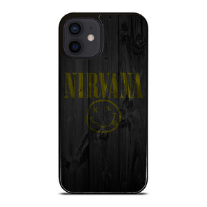 NIRVANA ROCK BAND WOODEN LOGO iPhone 12 Mini Case Cover