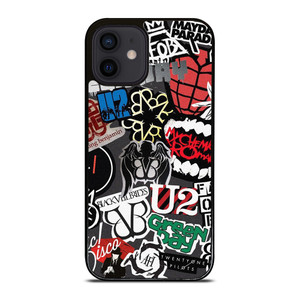 PUNK ROCK BAND COLLAGE iPhone 12 Mini Case Cover PUNK ROCK BAND COLLAGE iPhone 12 Mini Case Cover
