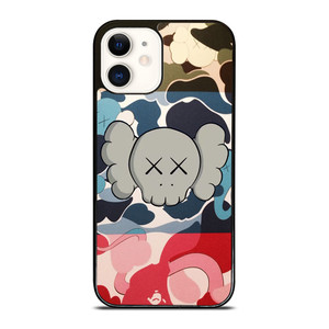 BAPE CAMO KAWS iPhone 12 Case Cover