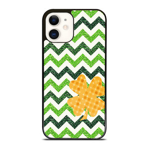 CUTE GREEN CHEVRON iPhone 12 Case Cover