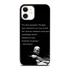EMINEM RAPPER QUOTES 2 iPhone 12 Case Cover