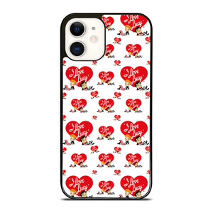 I LOVE LUCY CARTOON PATTERN iPhone 12 Case Cover