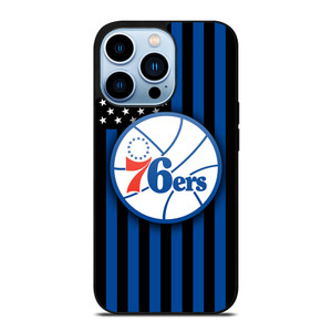 PHILADELPHIA 76ERS NBA USA FLAG iPhone 13 Pro Max Case Cover