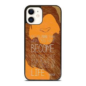 LION KING MUFASA QUOTES iPhone 12 Case Cover LION KING MUFASA QUOTES iPhone 12 Case Cover