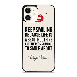 MARILYN MONROE QUOTES iPhone 12 Case Cover MARILYN MONROE QUOTES iPhone 12 Case Cover