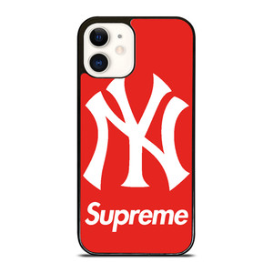 NEW YORK YANKEES X SUPREME RED iPhone 12 Case Cover