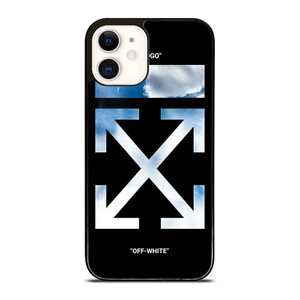 OFF WHITE SKY BLUE iPhone 12 Case Cover OFF WHITE SKY BLUE iPhone 12 Case Cover