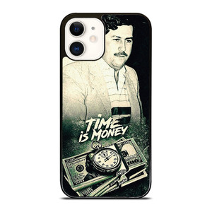 PABLO ESCOBAR TIME IS MONEY iPhone 12 Case Cover PABLO ESCOBAR TIME IS MONEY iPhone 12 Case Cover