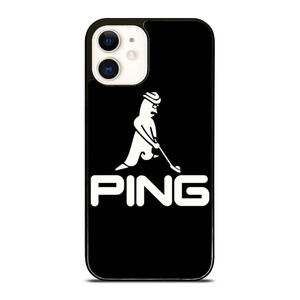 PING GOLF BLACK LOGO iPhone 12 Case Cover PING GOLF BLACK LOGO iPhone 12 Case Cover