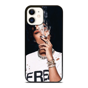 RIHANNA SMOKING iPhone 12 Case Cover RIHANNA SMOKING iPhone 12 Case Cover