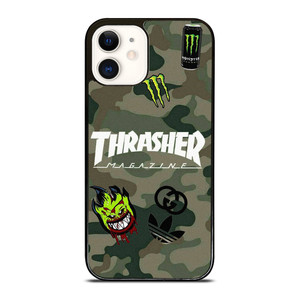 THRASHER SKATEBOARD CAMO COLLAGE iPhone 12 Case Cover