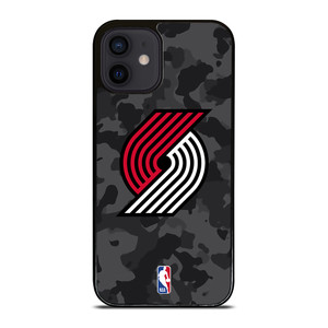 PORTLAND TRAIL BLAZERS BLACK CAMO iPhone 12 Mini Case Cover PORTLAND TRAIL BLAZERS BLACK CAMO iPhone 12 Mini Case Cover
