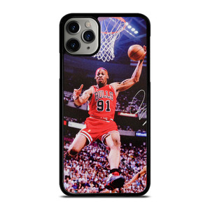 DENNIS RODMAN CHICAGO BULLS NBA iPhone 11 Pro Max Case Cover