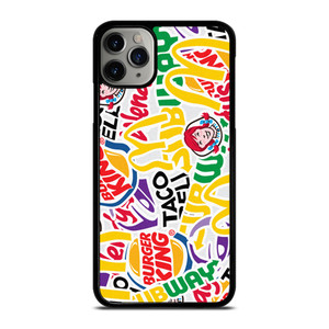 FAST FOOD BRAND STICKER BOMB iPhone 11 Pro Max Case Cover