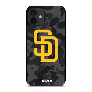 SAN DIEGO PADRES BASEBALL BLACK CAMO iPhone 12 Mini Case Cover SAN DIEGO PADRES BASEBALL BLACK CAMO iPhone 12 Mini Case Cover
