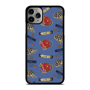 MOSCHINO BEAR COUTURE PATTERN iPhone 11 Pro Max Case Cover MOSCHINO BEAR COUTURE PATTERN iPhone 11 Pro Max Case Cover