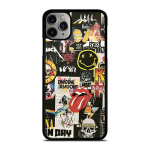 ROCK AND ROLL BAND COLLAGE iPhone 11 Pro Max Case Cover