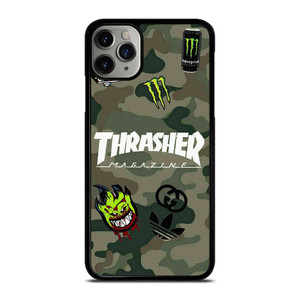THRASHER SKATEBOARD CAMO COLLAGE iPhone 11 Pro Max Case Cover