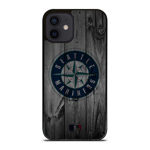 SEATTLE MARINERS BASEBALL MLB WOOD LOGO iPhone 12 Mini Case Cover
