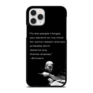 EMINEM RAPPER QUOTES 2 iPhone 11 Pro Case Cover EMINEM RAPPER QUOTES 2 iPhone 11 Pro Case Cover