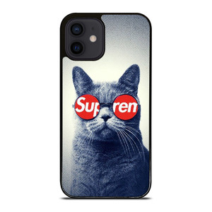 SUPREME COOL CUTE CAT iPhone 12 Mini Case Cover