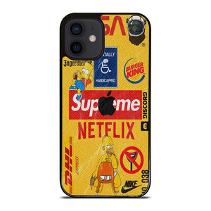 SUPREME NETFLIX COLLAGE iPhone 12 Mini Case Cover SUPREME NETFLIX COLLAGE iPhone 12 Mini Case Cover