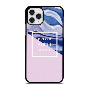 TUMBLR GOOD VIBES ONLY PINK MARBLE iPhone 11 Pro Case Cover