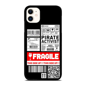 FRAGILE STAMP BARCODE LABELS iPhone 11 Case Cover