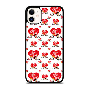 I LOVE LUCY CARTOON PATTERN iPhone 11 Case Cover