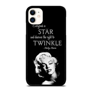 MARILYN MONROE BLACK QUOTES iPhone 11 Case Cover