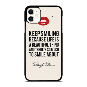MARILYN MONROE QUOTES iPhone 11 Case Cover MARILYN MONROE QUOTES iPhone 11 Case Cover