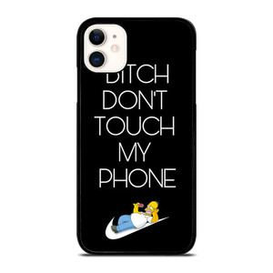 NIKE HOMER SIMPSON DONT TOUCH MY PHONE iPhone 11 Case Cover NIKE HOMER SIMPSON DONT TOUCH MY PHONE iPhone 11 Case Cover