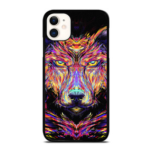 WOLF TRIPPY ART iPhone 11 Case Cover