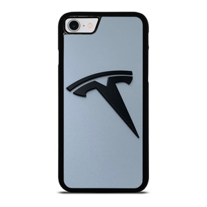 BLACK TESLA CAR LOGO iPhone SE 2022 Case Cover